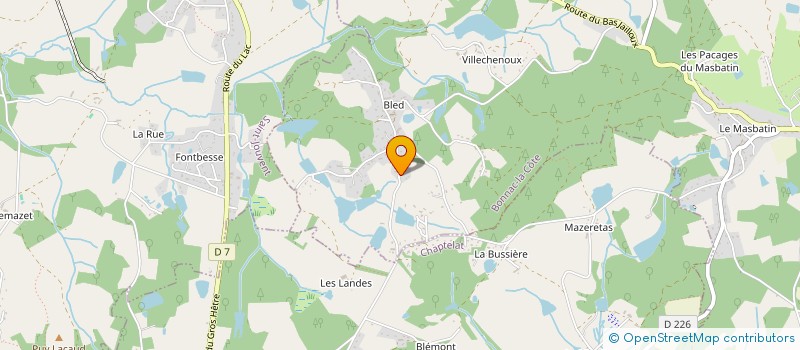 localisation de l'entreprise PHILENE à BONNAC-LA-COTE