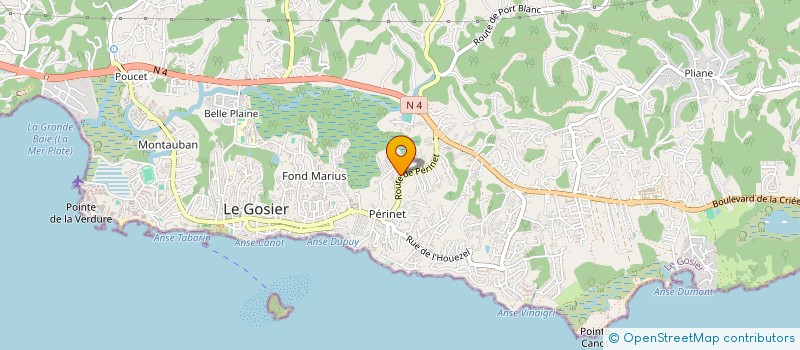 localisation de l'entreprise PHILET à LE GOSIER