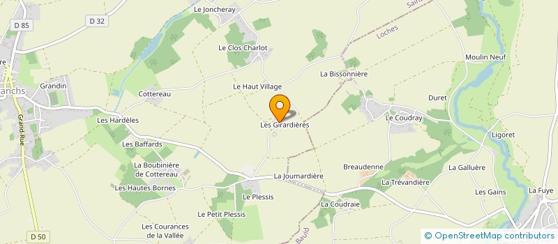 localisation de l'entreprise PHILETCA  SAINT-BRANCHS