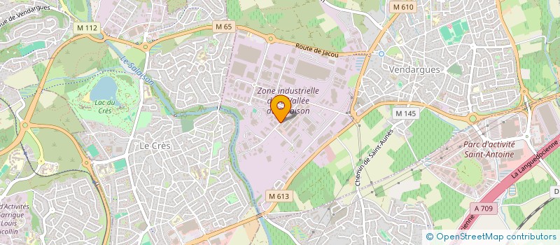 localisation de l'entreprise PHILGUITT HOLDING à VENDARGUES