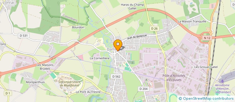 localisation de l'entreprise PHILHARMONIE à DAMIGNY