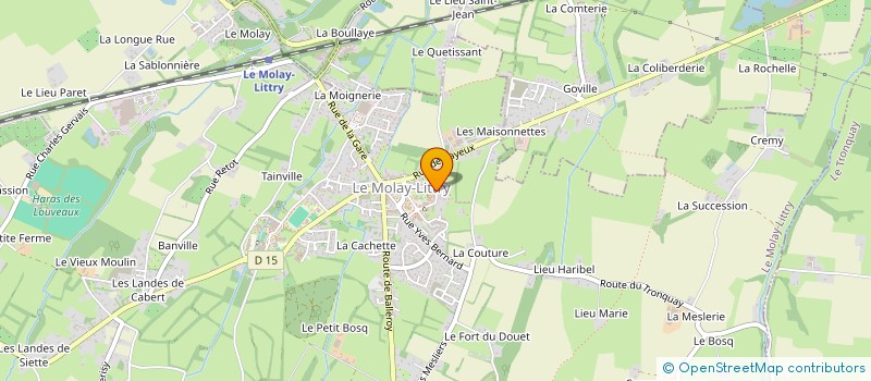 localisation de l'entreprise PHILHARMONIE MUNICIP MINEURS MOLAY LITTRY  LE MOLAY-LITTRY