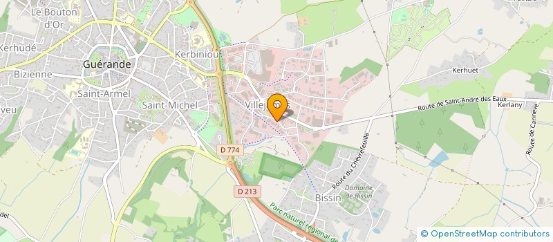 localisation de l'entreprise PHILI à GUERANDE