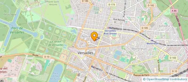 localisation de l'entreprise PHILIA à VERSAILLES