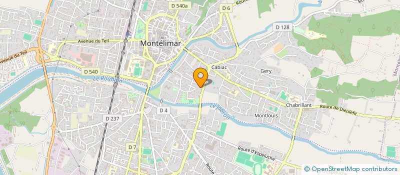 localisation de l'entreprise PHILIA à MONTELIMAR