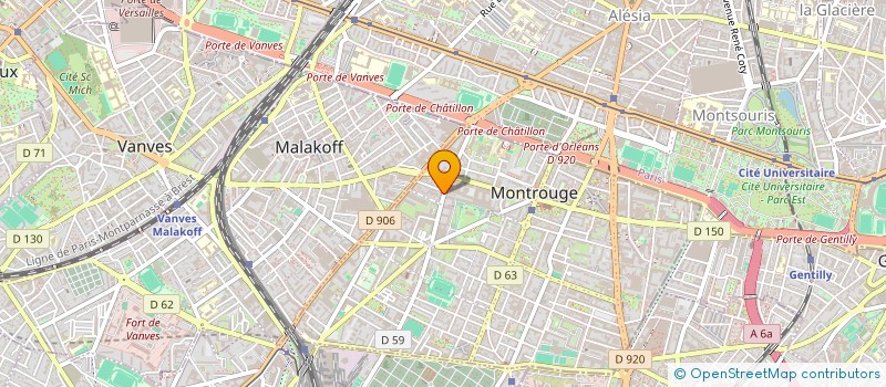 localisation de l'entreprise PHILIA  MONTROUGE