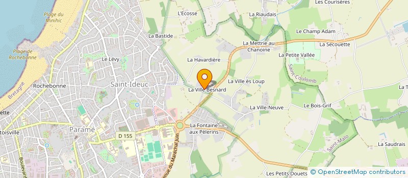 localisation de l'entreprise PHILIA  SAINT-MALO