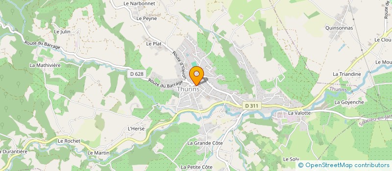 localisation de l'entreprise PHILIA NATURE  SOUCIEU-EN-JARREST