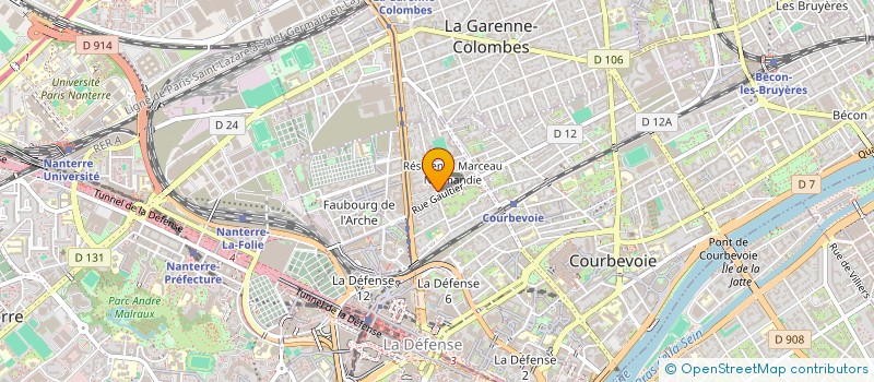 localisation de l'entreprise PHILIA SAS à COURBEVOIE