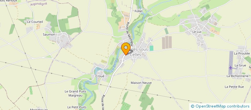 localisation de l'entreprise PHILIAE  CELLES-SUR-BELLE