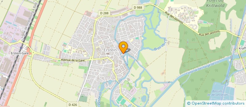 localisation de l'entreprise PHILIAL  ERSTEIN