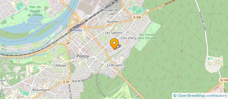 localisation de l'entreprise PHILIBERT  POISSY