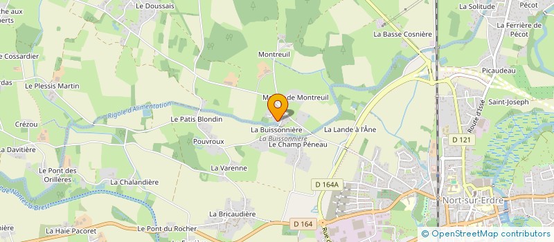 localisation de l'entreprise PHILIMON SERVICES PROFESSIONNELS  NORT-SUR-ERDRE