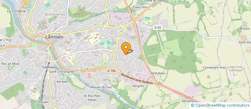 localisation de l'entreprise PHILINE  LANNION