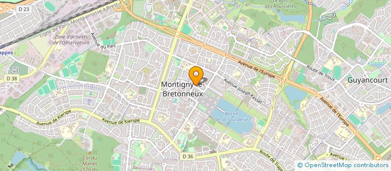 localisation de l'entreprise PHILINE  MONTIGNY-LE-BRETONNEUX