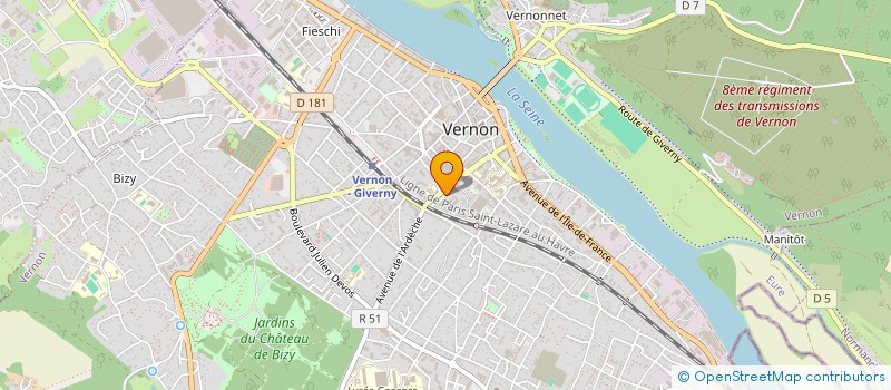 localisation de l'entreprise PHILING  VERNON