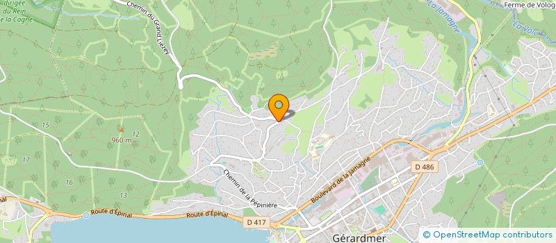 localisation de l'entreprise PHILING IMMO  GERARDMER