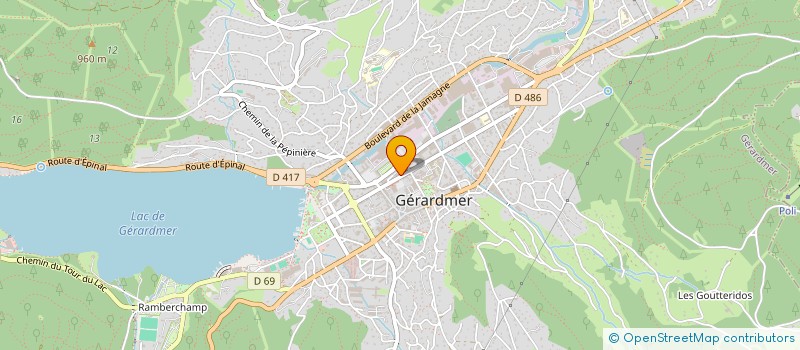 localisation de l'entreprise PHILING RSE 88 à GERARDMER