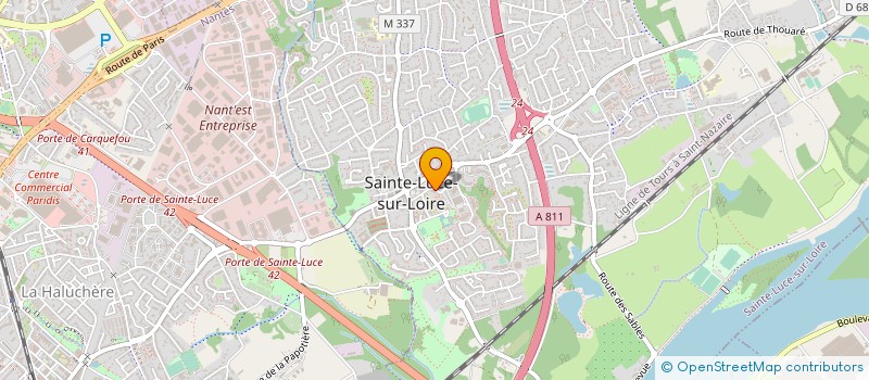 localisation de l'entreprise PHILINOV à SAINTE-LUCE-SUR-LOIRE