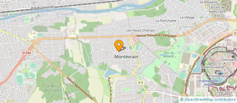 localisation de l'entreprise PHILIPPE à MONTEVRAIN