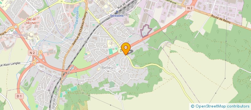 localisation de l'entreprise PHILIPPE  BELLEU