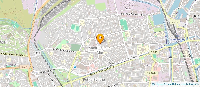 localisation de l'entreprise PHILIPPE A VOTRE SERVICE à DUNKERQUE