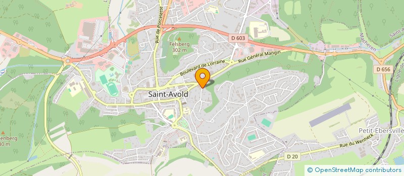 localisation de l'entreprise PHILIPPE ADNOT  SAINT-AVOLD