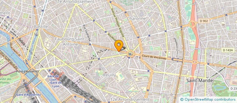 localisation de l'entreprise PHILIPPE ALMET MOTO  PARIS 12