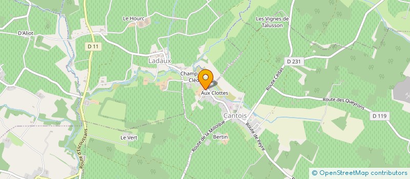 localisation de l'entreprise PHILIPPE ARNAUD ET FILS  PORTE-DE-BENAUGE