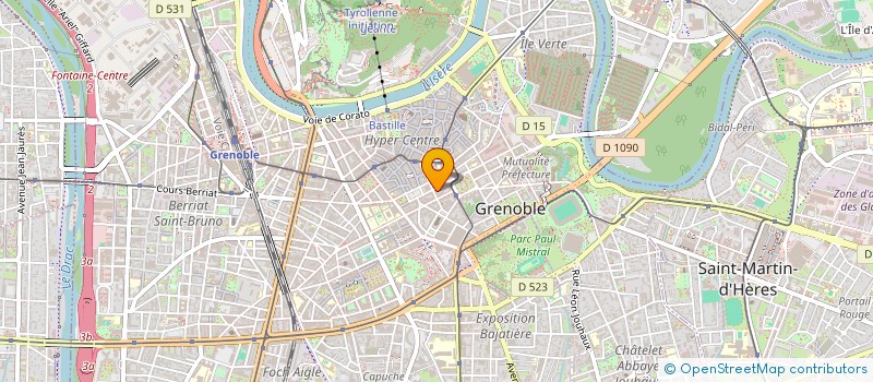 localisation de l'entreprise PHILIPPE BENYAHIA HUISSIER DE JUSTICE ASSOCIE à GRENOBLE