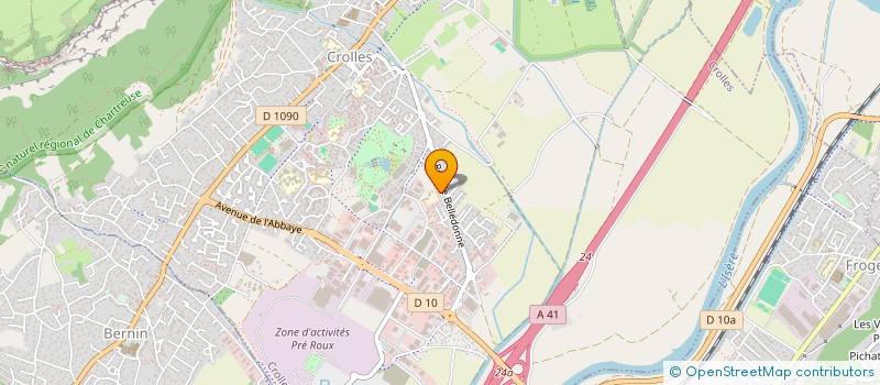 localisation de l'entreprise PHILIPPE BERGER  CROLLES