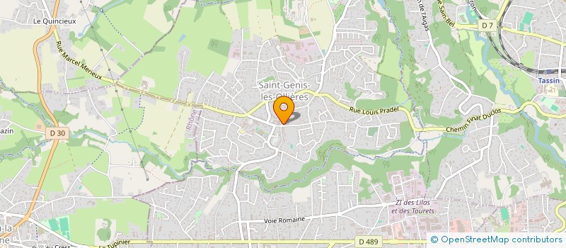 localisation de l'entreprise PHILIPPE BERTHEUIL CONSULTANTS RHONE-ALPES  SAINT-GENIS-LES-OLLIERES