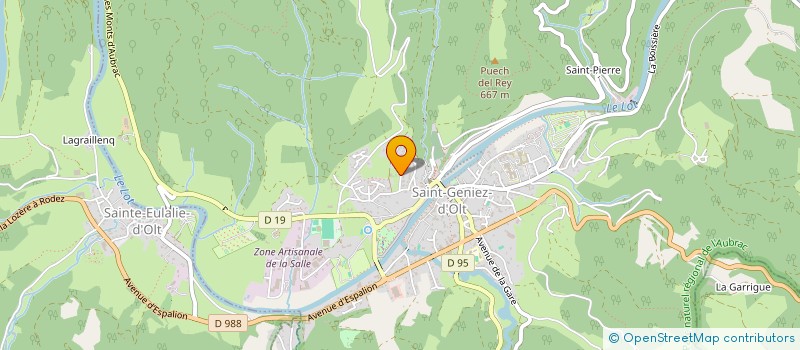 localisation de l'entreprise PHILIPPE BESSON SARL  SAINT GENIEZ D'OLT ET D'AUBRAC