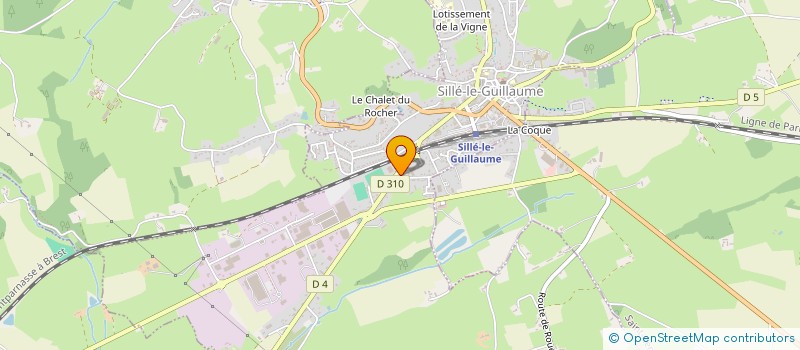 localisation de l'entreprise PHILIPPE BOMPART ET LAURENCE DUPONT  SILLE-LE-GUILLAUME