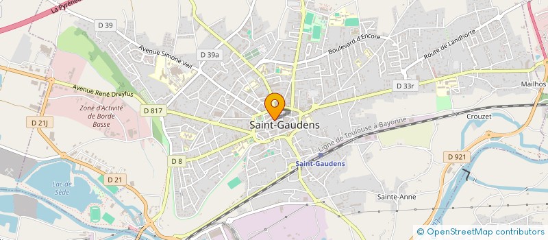 localisation de l'entreprise PHILIPPE BOURDE ET CAROLINE GARDE HATTON, NOTAIRES, ASSOCIES D'UNE SOCIETE CIVILE PROFESSIONNELLE TITULAIRE D'UN OFFICE à SAINT-GAUDENS