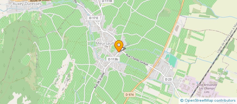 localisation de l'entreprise PHILIPPE BOUZEREAU à MEURSAULT