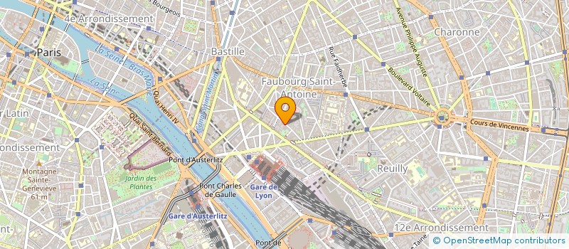 localisation de l'entreprise PHILIPPE CARRAUD JARDINS  PARIS