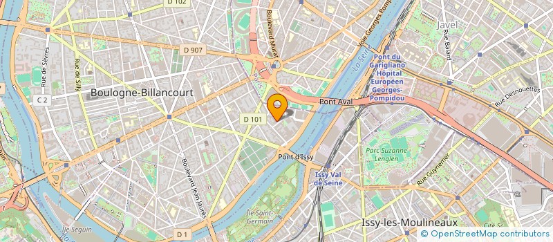 localisation de l'entreprise PHILIPPE CAVAILLES  BOULOGNE-BILLANCOURT