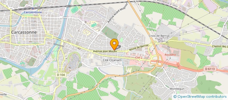 localisation de l'entreprise PHILIPPE CAVERIVIERE IMMOBILIER à CARCASSONNE