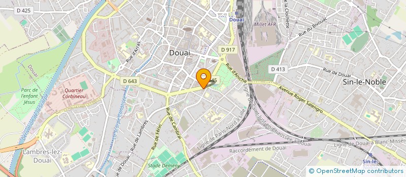 localisation de l'entreprise PHILIPPE CHARLES IMMOBILIER à DOUAI