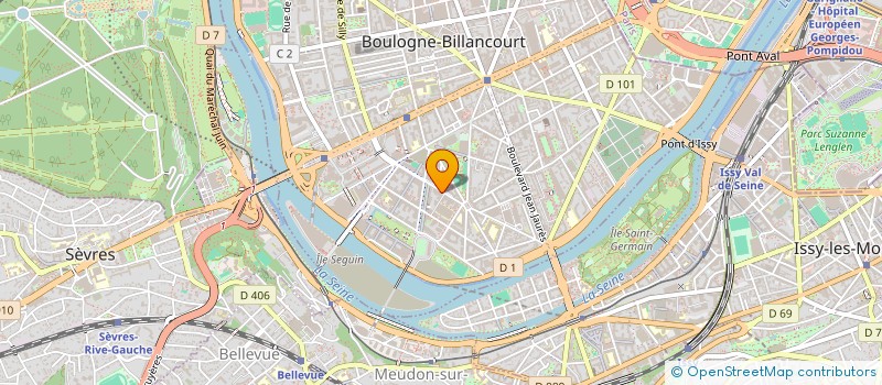 localisation de l'entreprise PHILIPPE CHARLOT PRODUCTION  BOULOGNE-BILLANCOURT