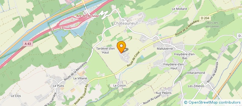 localisation de l'entreprise PHILIPPE CHARPIN TP  CHATEAUNEUF