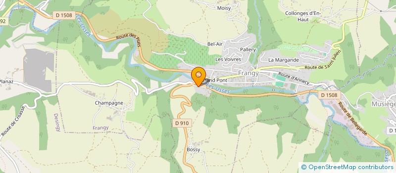 localisation de l'entreprise PHILIPPE CHATAGNIER ET ET CECILE DEMAS-MATERNE NOTAIRES ASSOCIES  FRANGY