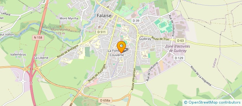 localisation de l'entreprise PHILIPPE CHRISTOPHE INVESTISSEMENTS  FALAISE