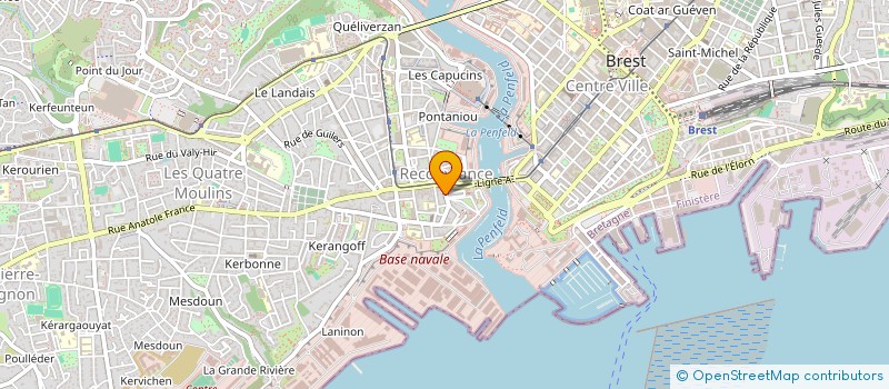 localisation de l'entreprise PHILIPPE COIFFURE à BREST