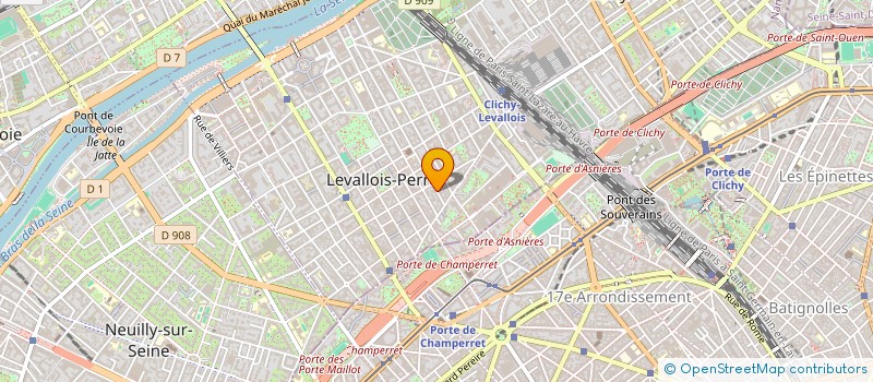 localisation de l'entreprise PHILIPPE COLOMBET à LEVALLOIS-PERRET