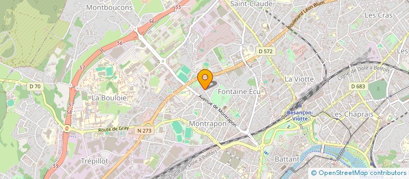 localisation de l'entreprise PHILIPPE-COURVOISIER  COURTETAIN-ET-SALANS