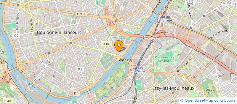 localisation de l'entreprise PHILIPPE COUVERTURE à BOULOGNE-BILLANCOURT