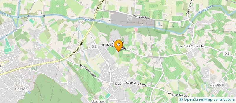 localisation de l'entreprise PHILIPPE CUSSON  MAUBEC