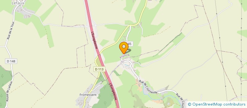 localisation de l'entreprise PHILIPPE DACQUIN  FRENCQ